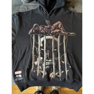 Civil Regime Wolverin and Dead Pool Hoodie NWT Size Large